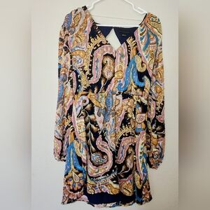 Sanctuary Paisley V-neck Dress Size Large